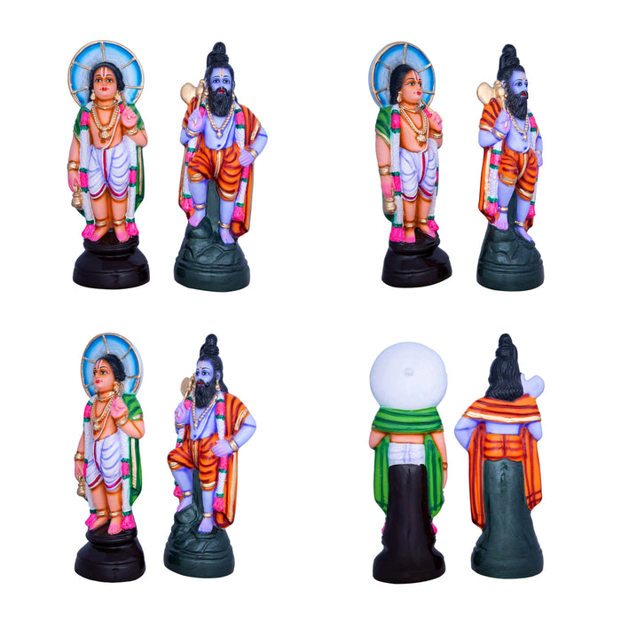 Dasavatharam Paper Mache Golu Bommai Set - 10 x 4 Inches | Giri Golu Doll/ Navaratri Golu Bomma/ Gombe/ Bommai