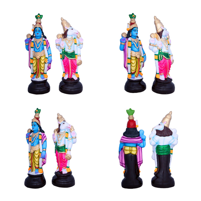 Dasavatharam Paper Mache Golu Bommai Set - 10 x 4 Inches | Giri Golu Doll/ Navaratri Golu Bomma/ Gombe/ Bommai