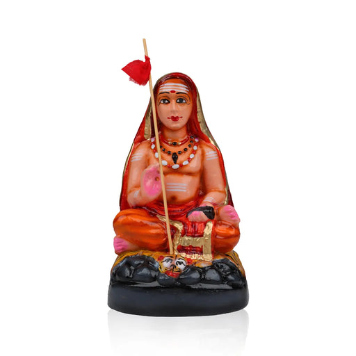 Adi Shankarar Clay Golu Bommai - 9 inches | Golu Doll / Navaratri kolu Bomma / Gombe / Bommalu - Clay Kolu Bommai