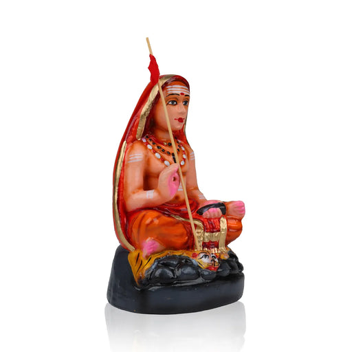 Adi Shankarar Clay Golu Bommai - 9 inches | Golu Doll / Navaratri kolu Bomma / Gombe / Bommalu - Clay Kolu Bommai