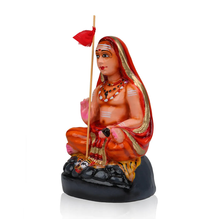 Adi Shankarar Clay Golu Bommai - 9 inches | Golu Doll / Navaratri kolu Bomma / Gombe / Bommalu - Clay Kolu Bommai