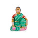 Fruits Vendor Clay Golu Bommai Pair - 5 x 3 Inches | Giri Golu Doll/ Navaratri Golu Bomma/ Gombe/ Bommai - Clay Kolu Bommai