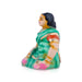 Fruits Vendor Clay Golu Bommai Pair - 5 x 3 Inches | Giri Golu Doll/ Navaratri Golu Bomma/ Gombe/ Bommai - Clay Kolu Bommai