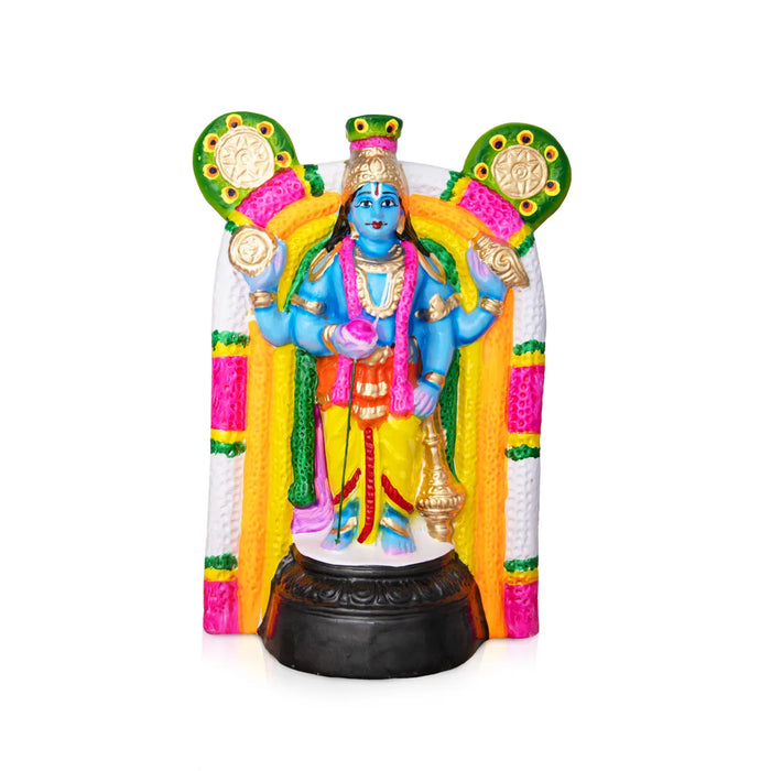 Guruvayurappan Paper Mache Golu Bommai - 12 inches / Golu Doll / Navaratri Golu Bomma / Gombe / Bommalu - Paper Mache Kolu Bommai