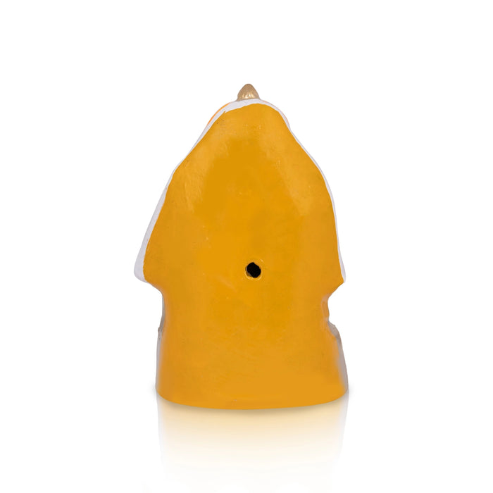 Ganapati Pillayarpatti Gold Clay Golu Bommai - 8 x 5 Inches | Giri Golu Goll/ Navartri Kolu Bommalu