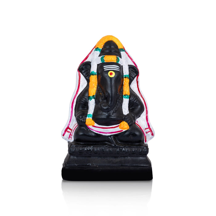 Pillayarpatti Ganesha Murti Clay Golu Bommai - 8 x 5.5 Inches | Giri Golu Doll/Navaratri Golu Bomma/Gombe