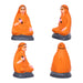 Adi Shankara with 4 Disciples Paper Mache Golu Bommai Set - 9 x 4 Inches | Giri Golu Doll/ Navaratri Golu Bomma/Gombe/Bommai - Paper Mache Kolu Bommai