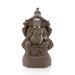 Eco Friendly Ganesh Murti Sitting On Base - 10.5 x 6 inches | Clay Vinayaka Statue for Ganapati Chaturthi - Eco Friendly Ganesha
