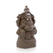 Eco Friendly Ganesh Murti Sitting On Base - 10.5 x 6 inches | Clay Vinayaka Statue for Ganapati Chaturthi - Eco Friendly Ganesha