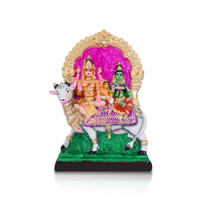 Rishaba Vahanam Paper Mache Golu Bommai - 14 x 9 Inches | Giri Golu Doll/ Navaratri Golu Bomma/Gombe/Bommai
