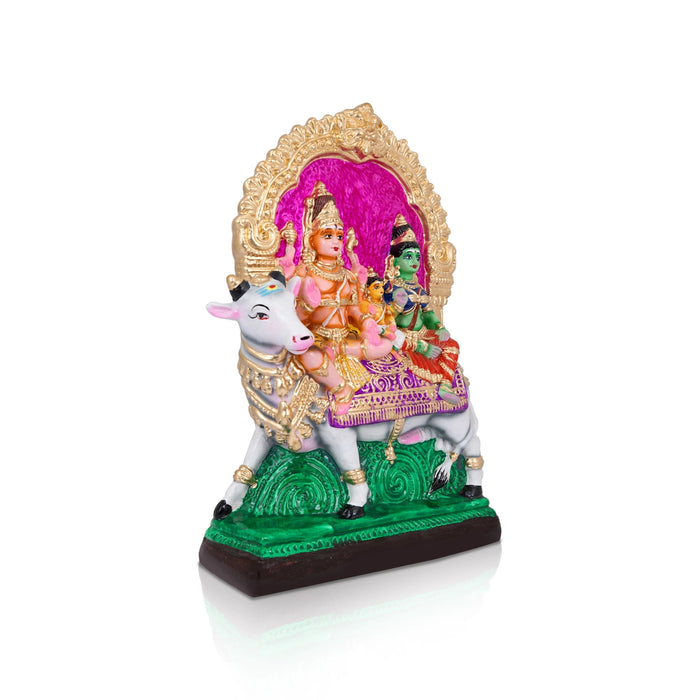 Rishaba Vahanam Paper Mache Golu Bommai - 14 x 9 Inches | Giri Golu Doll/ Navaratri Golu Bomma/Gombe/Bommai