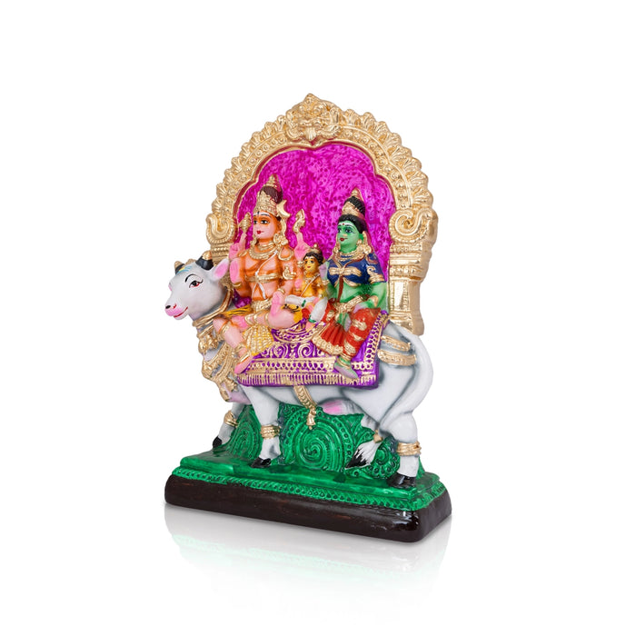 Rishaba Vahanam Paper Mache Golu Bommai - 14 x 9 Inches | Giri Golu Doll/ Navaratri Golu Bomma/Gombe/Bommai