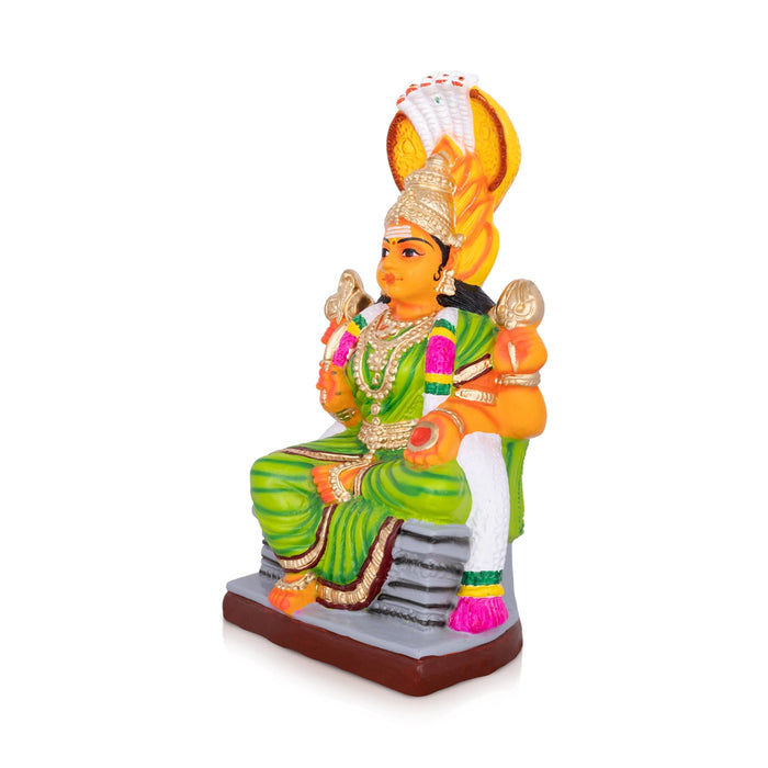Karumariamman Paper Mache Golu Bommai - 16 x 9 Inches | Giri Golu Doll/Navaratri Golu Bomma/Gombe/Bommai - Paper Mache Kolu Bommai