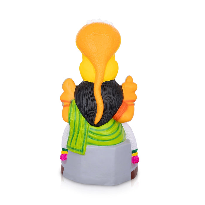 Karumariamman Paper Mache Golu Bommai - 16 x 9 Inches | Giri Golu Doll/Navaratri Golu Bomma/Gombe/Bommai - Paper Mache Kolu Bommai