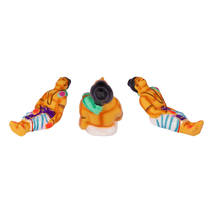 Sanjeevi Malai Clay Golu Bommai Set - 10 x 8 Inches | Giri Golu Doll/ Navaratri Golu Bomma/ Gombe/ Bommai