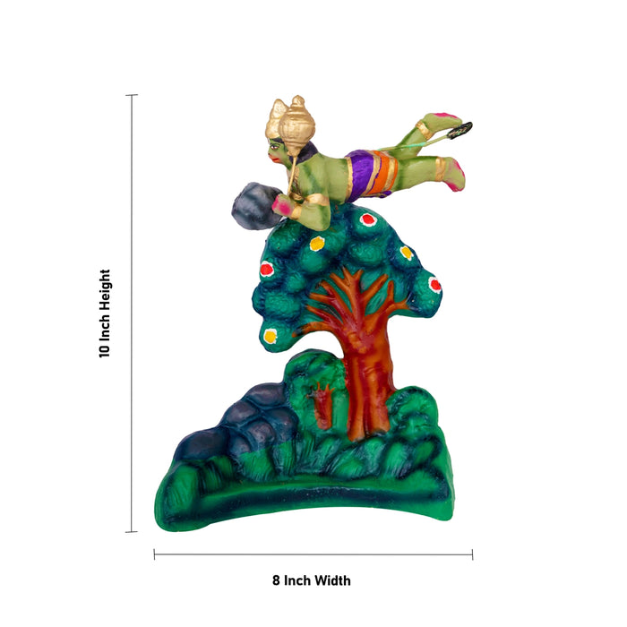 Sanjeevi Malai Clay Golu Bommai Set - 10 x 8 Inches | Giri Golu Doll/ Navaratri Golu Bomma/ Gombe/ Bommai