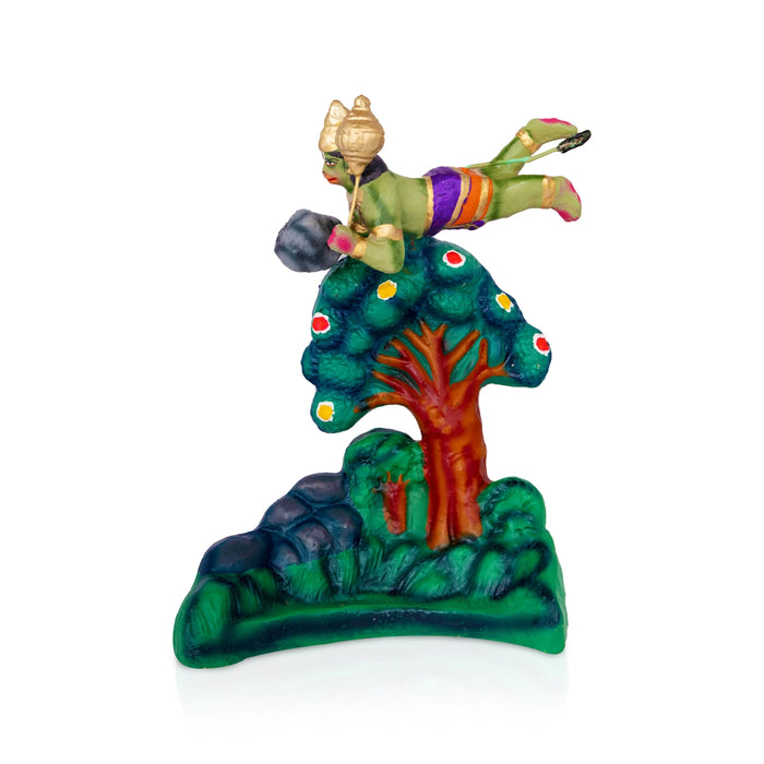 Sanjeevi Malai Clay Golu Bommai Set - 10 x 8 Inches | Giri Golu Doll/ Navaratri Golu Bomma/ Gombe/ Bommai