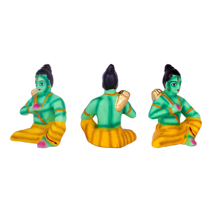 Sanjeevi Malai Clay Golu Bommai Set - 10 x 8 Inches | Giri Golu Doll/ Navaratri Golu Bomma/ Gombe/ Bommai