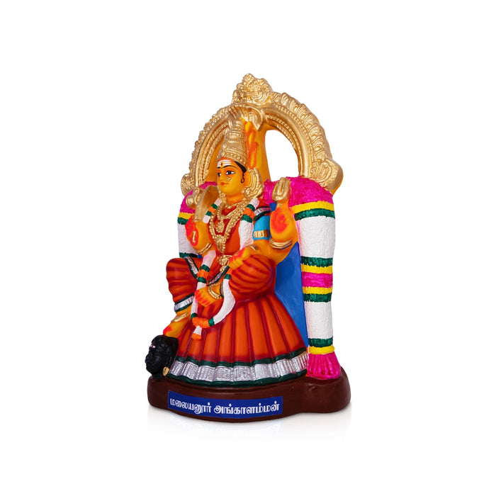 Malayanur Angalaparameshwari Paper Mache Golu Bommai - 16 x 10.5 Inches | Giri Golu Doll/ Navaratri Kolu Bomma