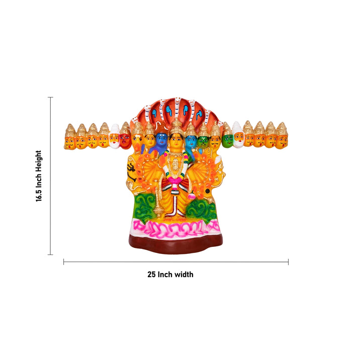 Vishwaroopam Paper Mache Golu Bommai - 16.5 x 25 Inches | Giri Golu Doll/ Navaratri Golu Bomma/ Gombe