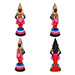 Pandurangan Ragumayi Paper Mache Golu Bommai Pair - 28 x 9 Inches | Giri Golu Doll/ Navaratri Golu Bomma/Gombe - Paper Mache Kolu Bommai