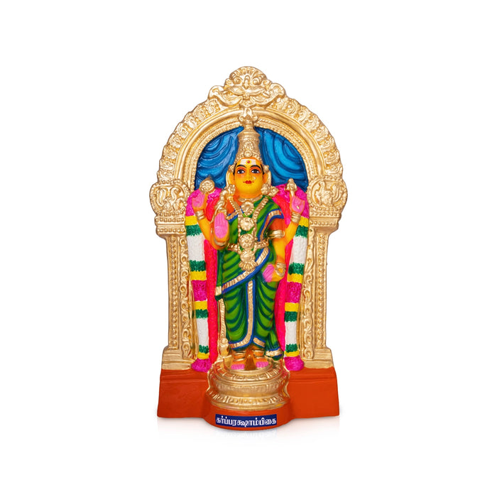 Garbharakshambikai Paper Mache Golu Bommai - 17.5 x 10 Inches | Giri Golu Doll/ Navaratri Kolu Bomma/ Gombe