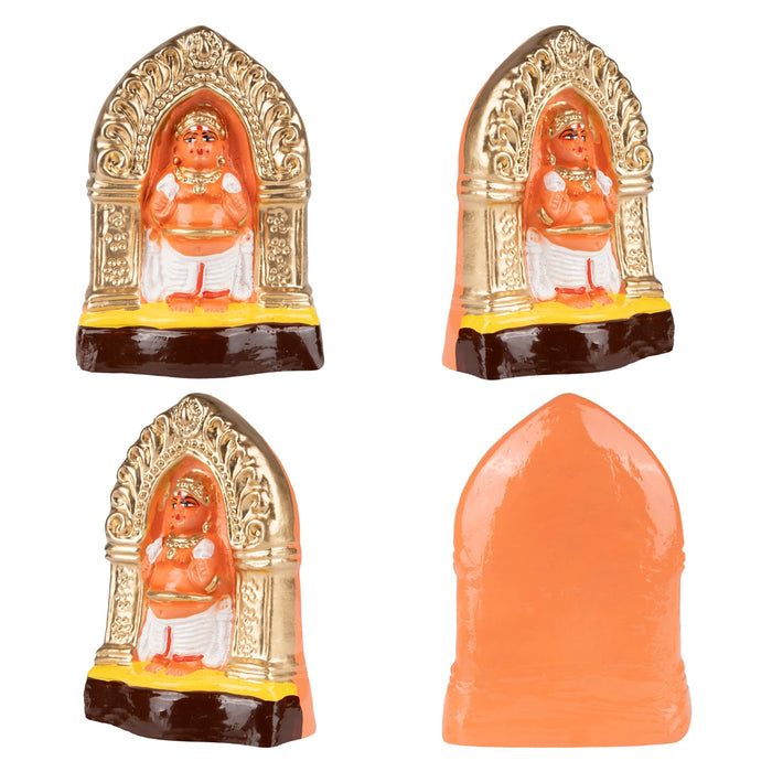 Lakshmi Kuberar Paper Mache Golu Bommai - 14 x 9 Inches | Giri Golu Doll/ Navaratri Golu Bomma/Gombe - Paper Mache Kolu Bommai