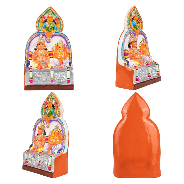 Vinayaka Kubera Paper Mache Golu Bommai Set - 14 x 8 Inches | Giri Golu Doll/ Navaratri Golu Bomma/ Gombe - Paper Mache Kolu Bommai