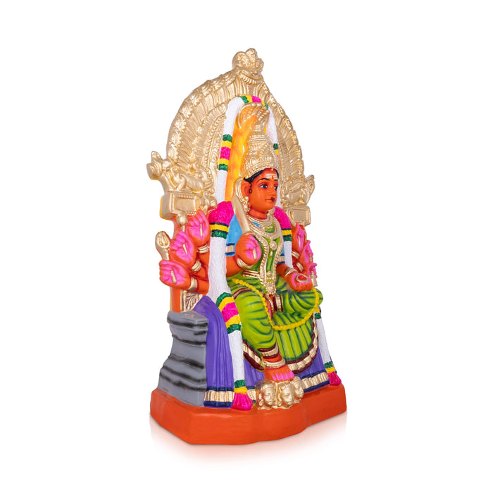 Samayapuram Mariamman Paper Mache Golu Bommai - 21 x 12 Inches | Giri Golu Doll/Navaratri Golu Bomma/Gombe/Bommai - Paper Mache Kolu Bommai