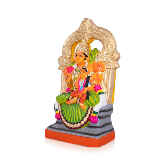 Balambigai Sitting On Kamakshi Paper Mache Golu Bommai- 13 x 8 Inches | Giri Golu Doll/Navaratri Golu Bomma/Gombe for traditi…
