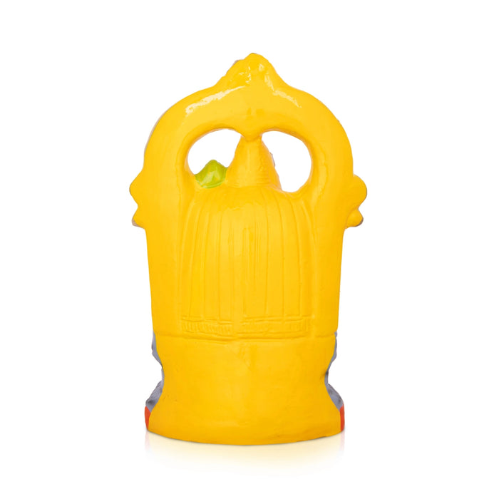 Balambigai Sitting On Kamakshi Paper Mache Golu Bommai- 13 x 8 Inches | Giri Golu Doll/Navaratri Golu Bomma/Gombe - Paper Mache Kolu Bommai