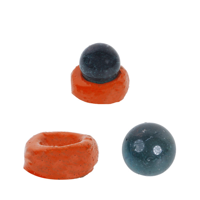 Goli Game Clay Golu Bommai Set - 7 x 2.5 Inches | Giri Golu Doll/ Navaratri Golu Bomma/ Gombe/ Bommai - Clay Kolu Bommai