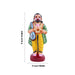 Bhadrachalam Ramar Clay Golu Bommai Pair - 11 x 11 Inches | Giri Golu Doll/ Navaratri Golu Bomma/Gombe/Bommai - Clay Kolu Bommai