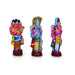 Brahma Vishnu Shiva Clay Golu Bommai Set - 11 x 4.5 Inches | Giri Golu Doll/ Navaratri Golu Bomma/Gombe/Bommai - Clay Kolu Bommai