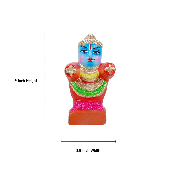 Puri Jagannath Clay Golu Bommai Set - 9 x 3.5 Inches | Giri Golu Doll/ Navaratri Golu Bomma/Gombe/Bommai - Clay Kolu Bommai