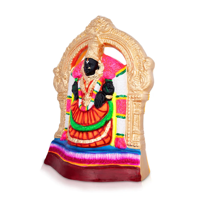 Perumal Thayar Paper Mache Golu Bommai Pair - 15 x 8 Inches | Giri Golu Doll/ Navaratri Golu Bomma/Gombe/Bommai - Paper Mache Kolu Bommai