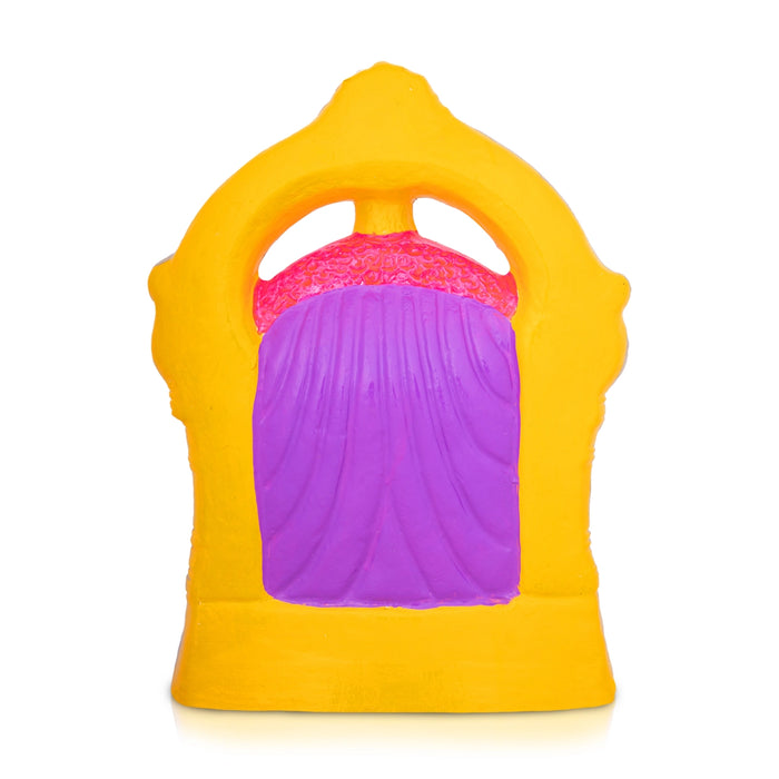 Perumal Thayar Paper Mache Golu Bommai Pair - 15 x 8 Inches | Giri Golu Doll/ Navaratri Golu Bomma/Gombe/Bommai - Paper Mache Kolu Bommai