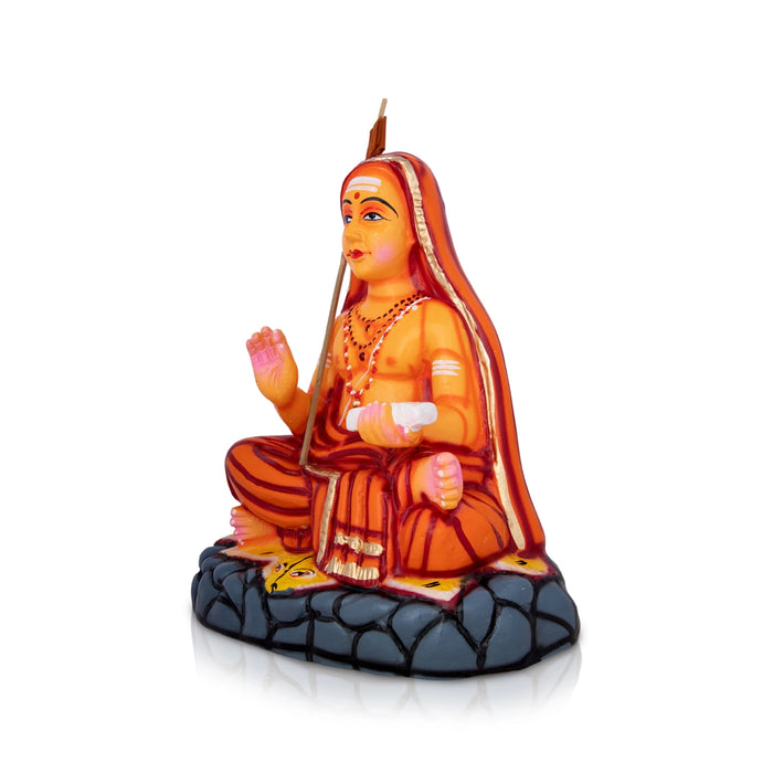 Adi Shankaracharya Paper Mache Golu Bommai - 13 x 11 Inches | Giri Golu Doll/ Navaratri Golu Bomma/Gombe/Bommai