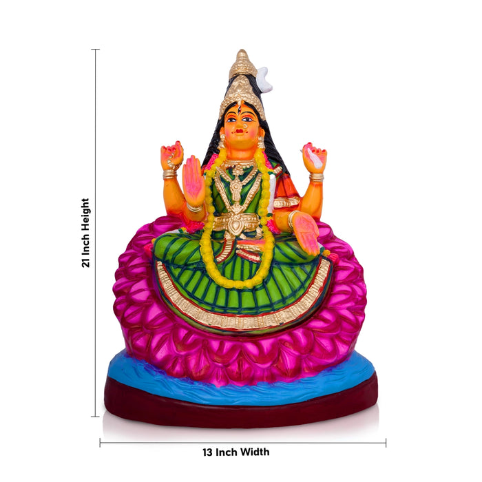 Bairavi Paper Mache Golu Bommai - 21 x 13 Inches | Giri Golu Doll/ Navaratri Golu Bomma/Gombe/Bommai