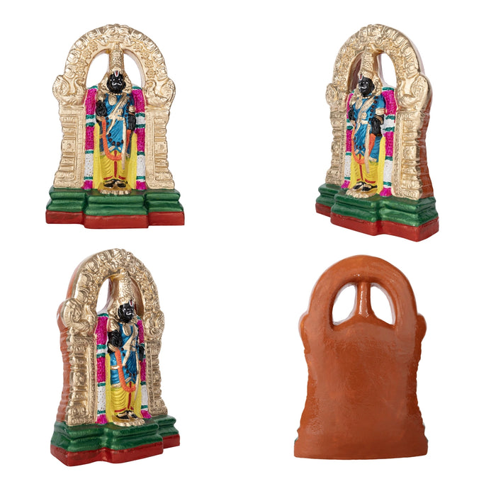 Parthasarathy Perumal Clay Golu Bommai Set - 12 x 8 Inches | Giri Golu Doll/ Navaratri Golu Bomma/Gombe/Bommai - Clay Kolu Bommai