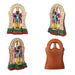 Parthasarathy Perumal Clay Golu Bommai Set - 12 x 8 Inches | Giri Golu Doll/ Navaratri Golu Bomma/Gombe/Bommai - Clay Kolu Bommai