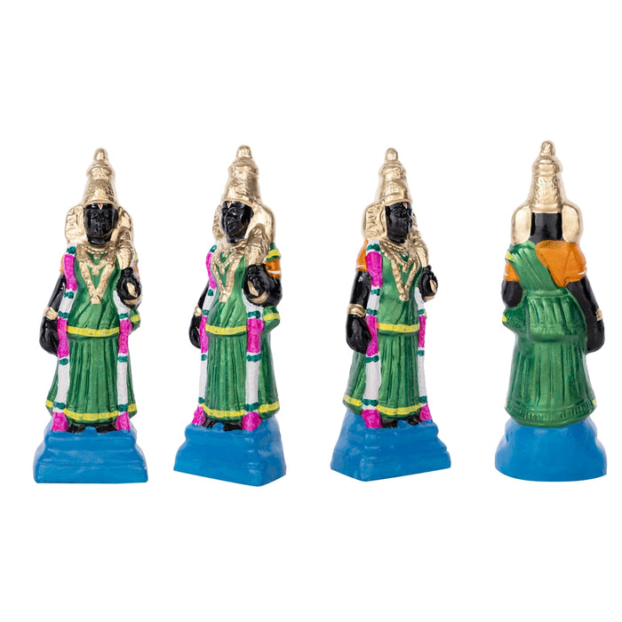 Parthasarathy Perumal Clay Golu Bommai Set - 12 x 8 Inches | Giri Golu Doll/ Navaratri Golu Bomma/Gombe/Bommai - Clay Kolu Bommai