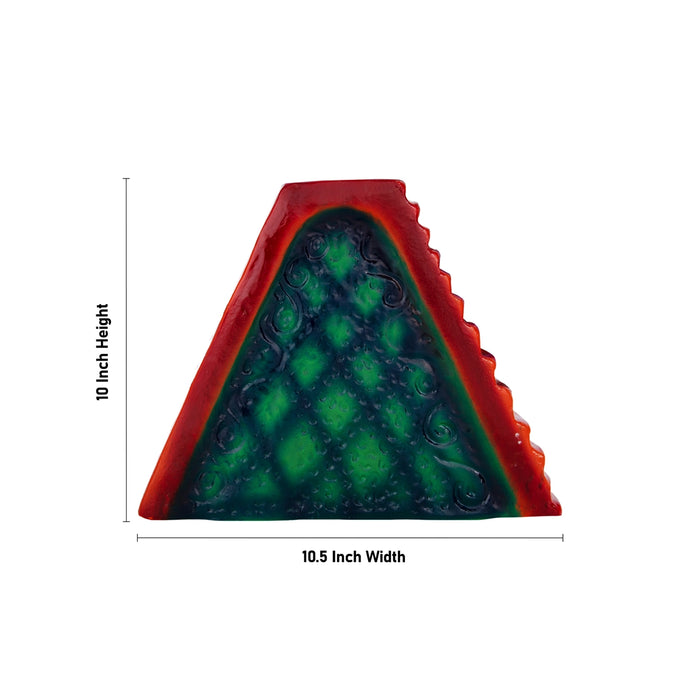 Ganesh Murti Playing Sarukku Maram Clay Golu Bommai Set - 10 x 10.5 Inches | Giri Golu Doll/Navaratri Golu Bomma - Clay Kolu Bommai