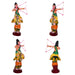 Indrajit Murti Vadham Clay Golu Bommai Pair - 11 x 6.5 | Inches | Giri Golu Doll/ Navaratri Golu Bomma/Gombe - Clay Kolu Bommai