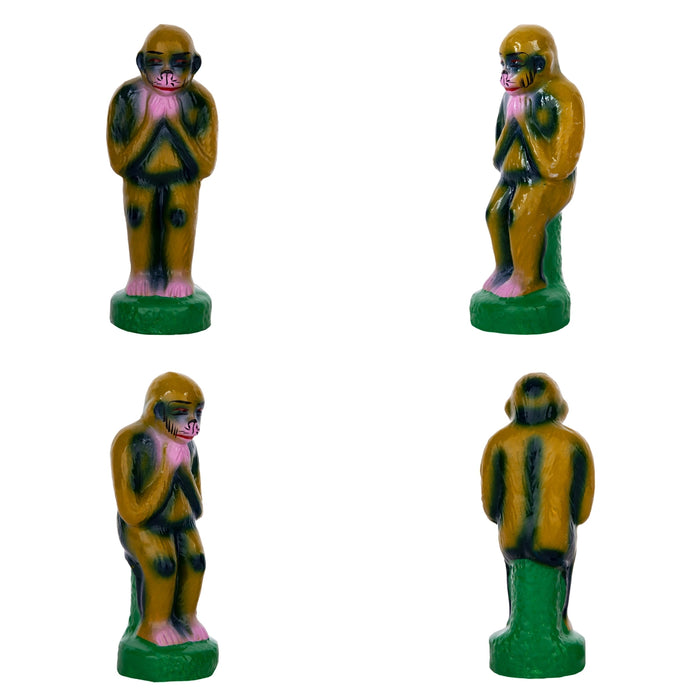 Lion King Story Clay Golu Bommai Set - 6.5 x 3 Inches | Giri Golu Doll/ Navaratri Golu Bomma/Gombe/Bommai - Clay Kolu Bommai