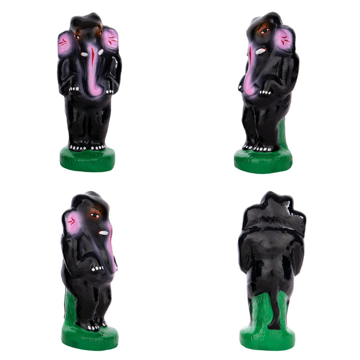 Lion King Story Clay Golu Bommai Set - 6.5 x 3 Inches | Giri Golu Doll/ Navaratri Golu Bomma/Gombe/Bommai - Clay Kolu Bommai