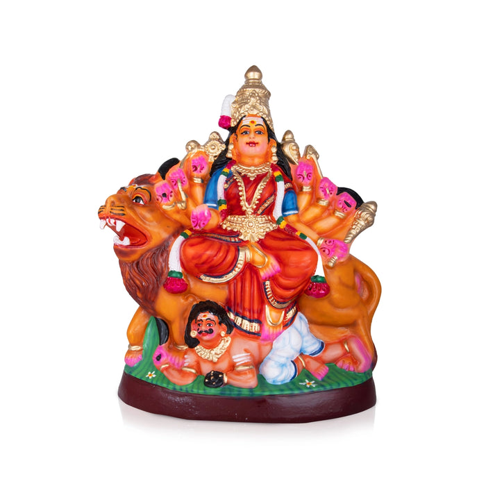 Durga Paper Mache Golu Bommai - 18 x 12 Inches | Giri Golu Doll/ Navaratri Golu Bomma/Gombe/Bommai