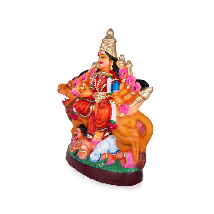 Durga Paper Mache Golu Bommai - 18 x 12 Inches | Giri Golu Doll/ Navaratri Golu Bomma/Gombe/Bommai