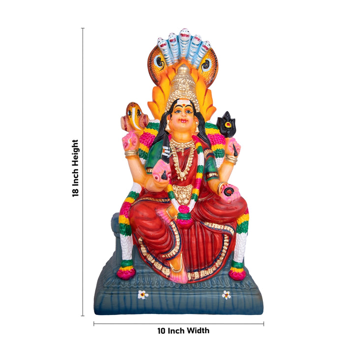 Mariamman Paper Mache Golu Bommai - 18 x 10 Inches | Giri Golu Doll/ Navaratri Golu Bomma/Gombe/Bommai