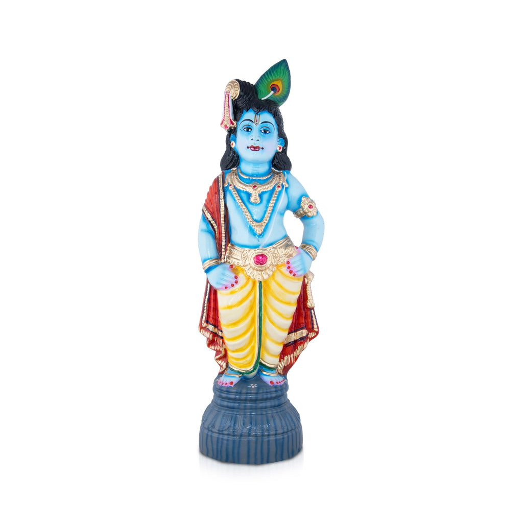 Vittoba Krishna Paper Mache Golu Bommai - 24 x 8 Inches | Giri Golu Doll/ Navaratri Golu Bomma/Gombe/Bommai